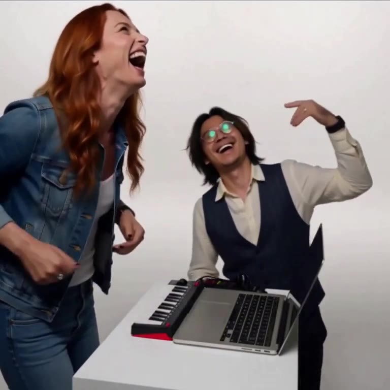 Alors On Danse meme video remade with AI from 2 photos of sample people