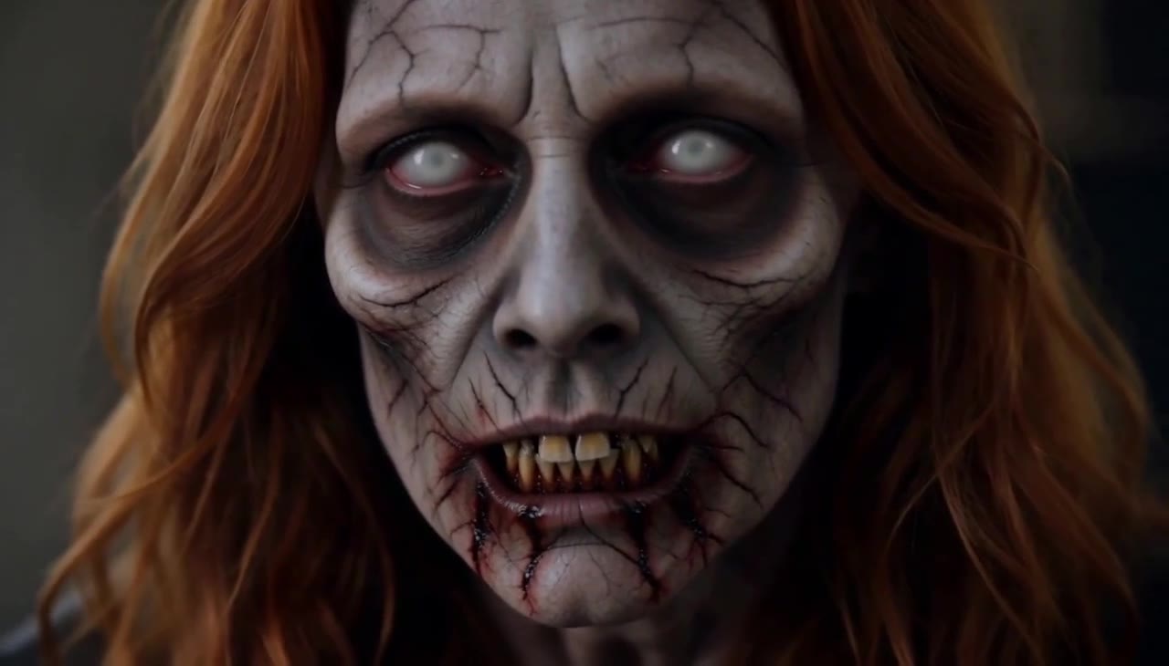 Zombie Couple meme video remade with AI from 2 photos of sample people
